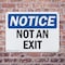 Signmission Exit Sign, Plastic, 10 in W, 7 in H, Not An Exit OS-2PACK-NS-P-710-L-16260 - alternate 7